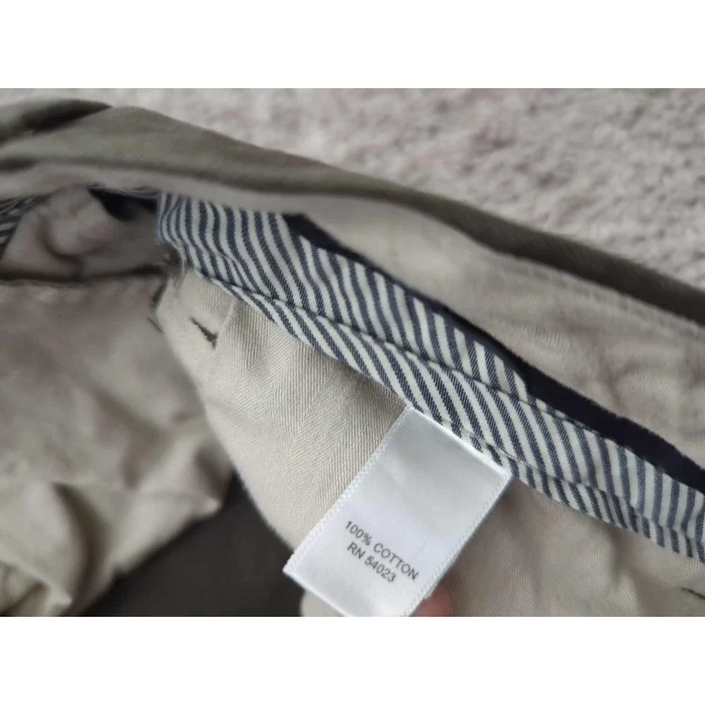 Banana Republic Gavin Chino Pants Mens 33/34 Brown‎ Straight Leg Formal Casual
